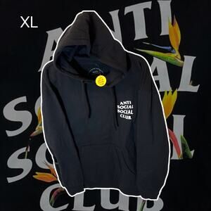 •NWT• Black Anti Social Social Club Bird of Paradise Hoodie Men’s XL